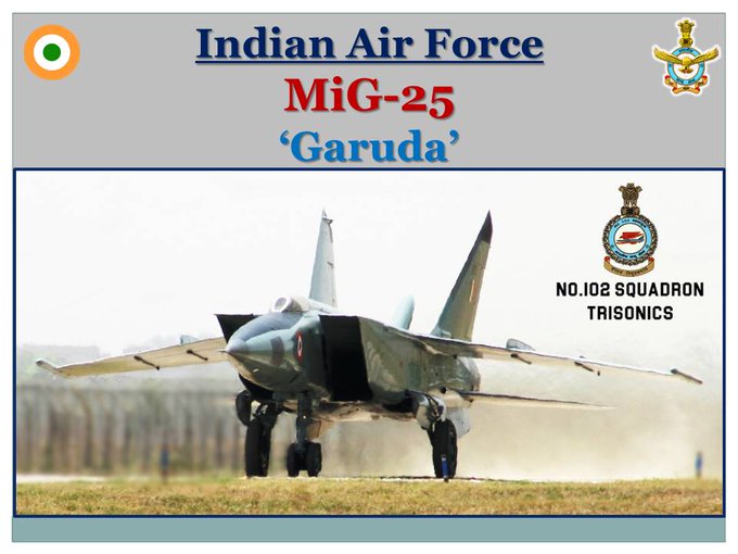 28 Years of Mig-25 Garuda’s First Sortie: IAF’s Tweets on Historic Day When Supresonic Aircraft Took Off For Its Maiden Flight
