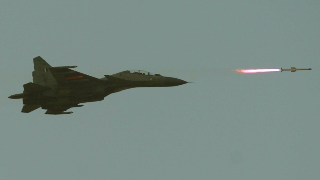 DRDO & IAF Conduct Successful Flight-Test Of Astra BVRAAM With Indigenous Radio Frequency Seeker From Su-30&nbsp;Mk-I