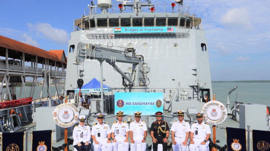 INS Sandhayak, First Indigenous Survey Vessel Large, Visits Port Klang, Malaysia